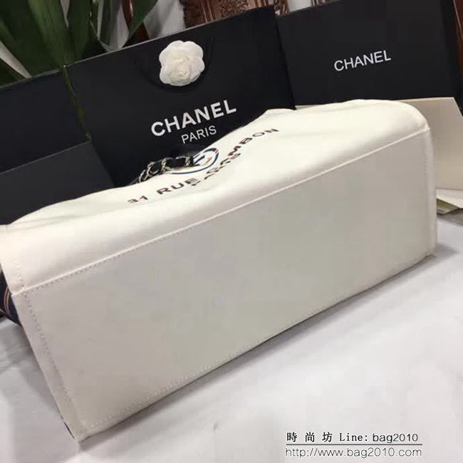 香奈兒CHANEL 66941 2018最新款大號沙灘牛仔帆布包 經典旅遊購物袋系列專櫃爆款DSC1158